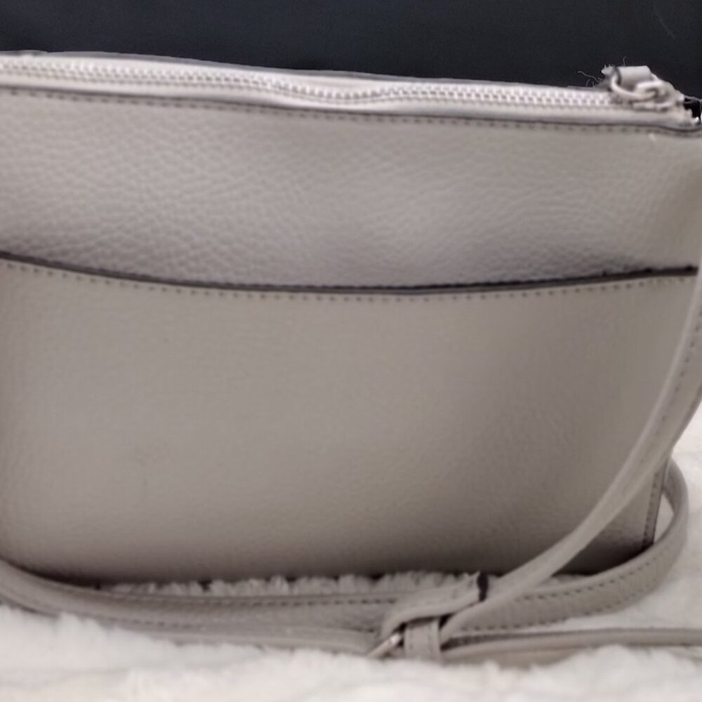 “Nine West Grey Studded Crossbody Bag – Neutral Chic Everyday Purse” - Picture 3 of 6